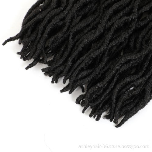 100% Kanekalon Fiber Deep Curl Faux Curly Braiding Hair Goddess Locks